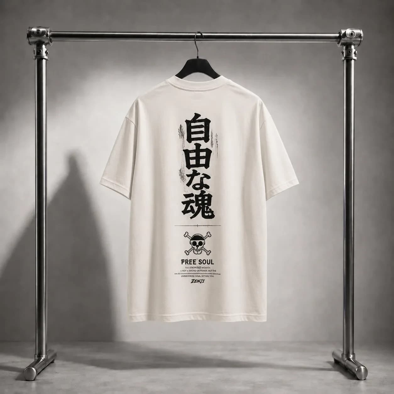 ZENJI FREE SOUL TEE anime streetwear, back