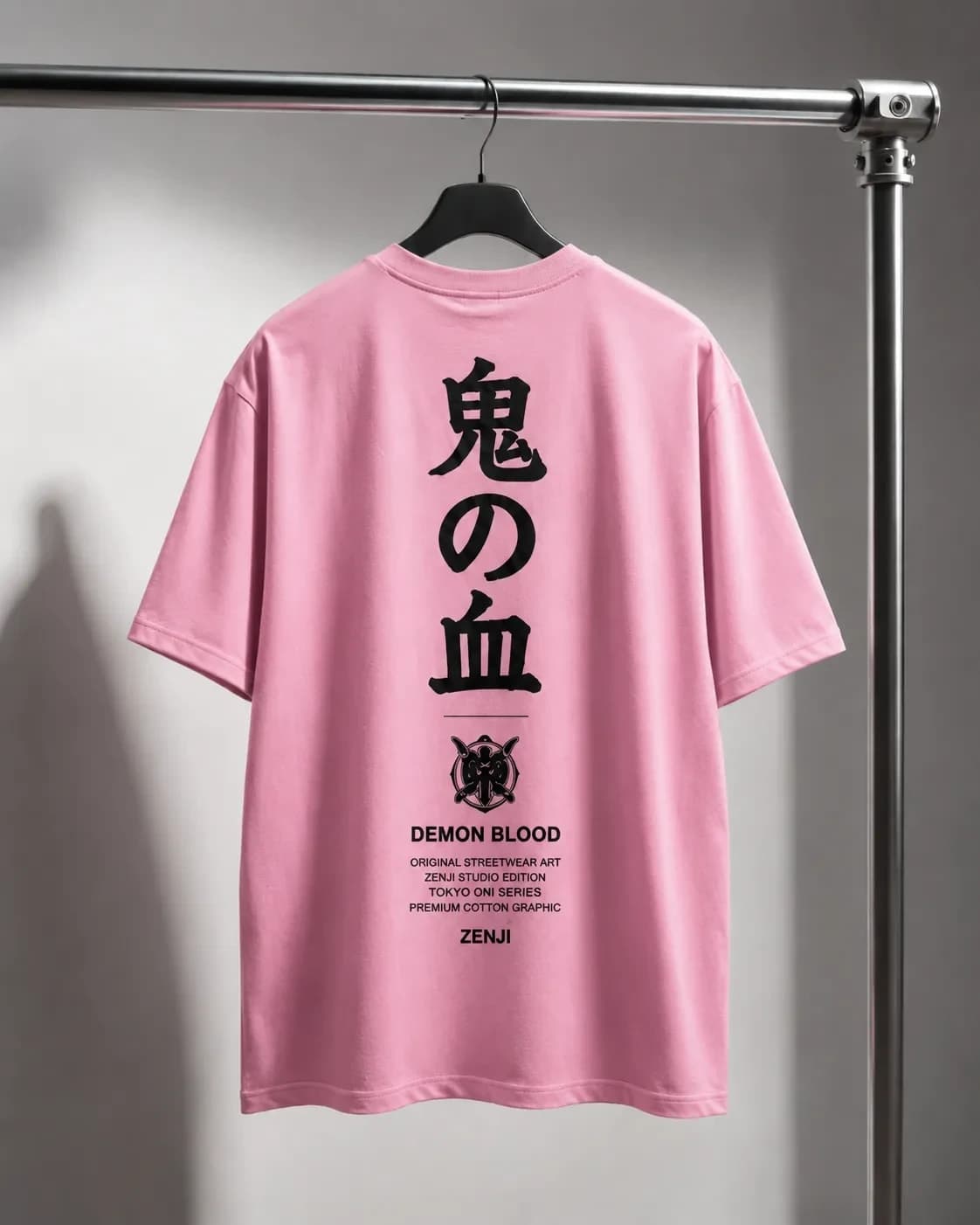 ZENJI DEMON BLOOD TEE anime streetwear, back