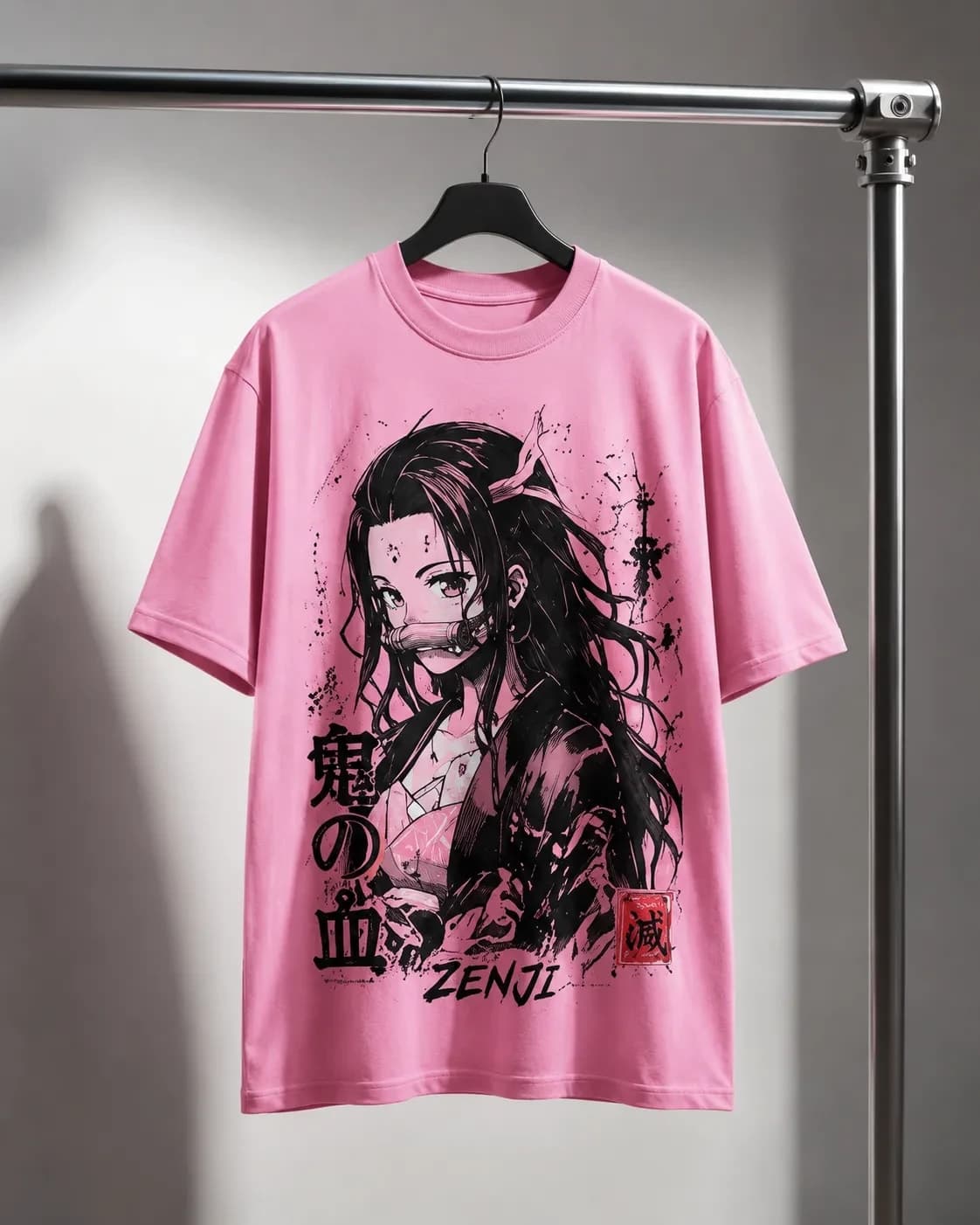 ZENJI DEMON BLOOD TEE anime streetwear, front