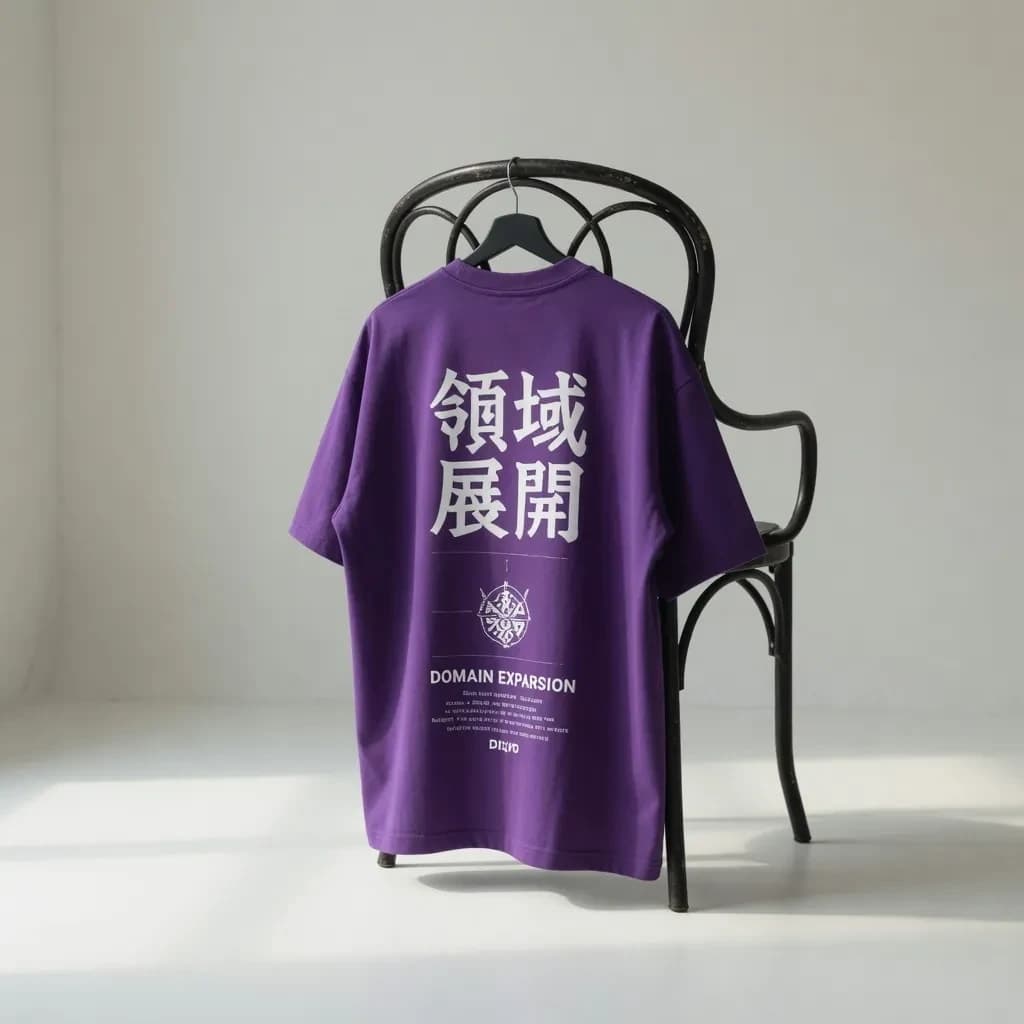 ZENJI DOMAIN EXPANSION TEE anime streetwear, back
