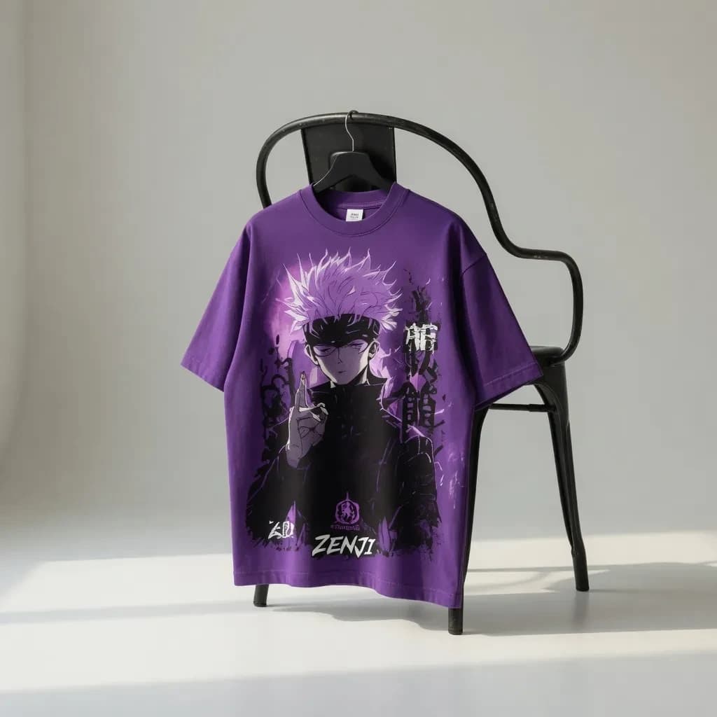 ZENJI DOMAIN EXPANSION TEE anime streetwear, front