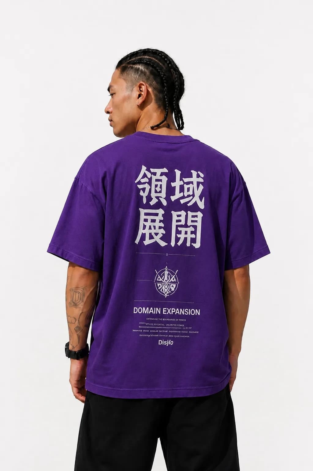 ZENJI DOMAIN EXPANSION TEE anime streetwear, back
