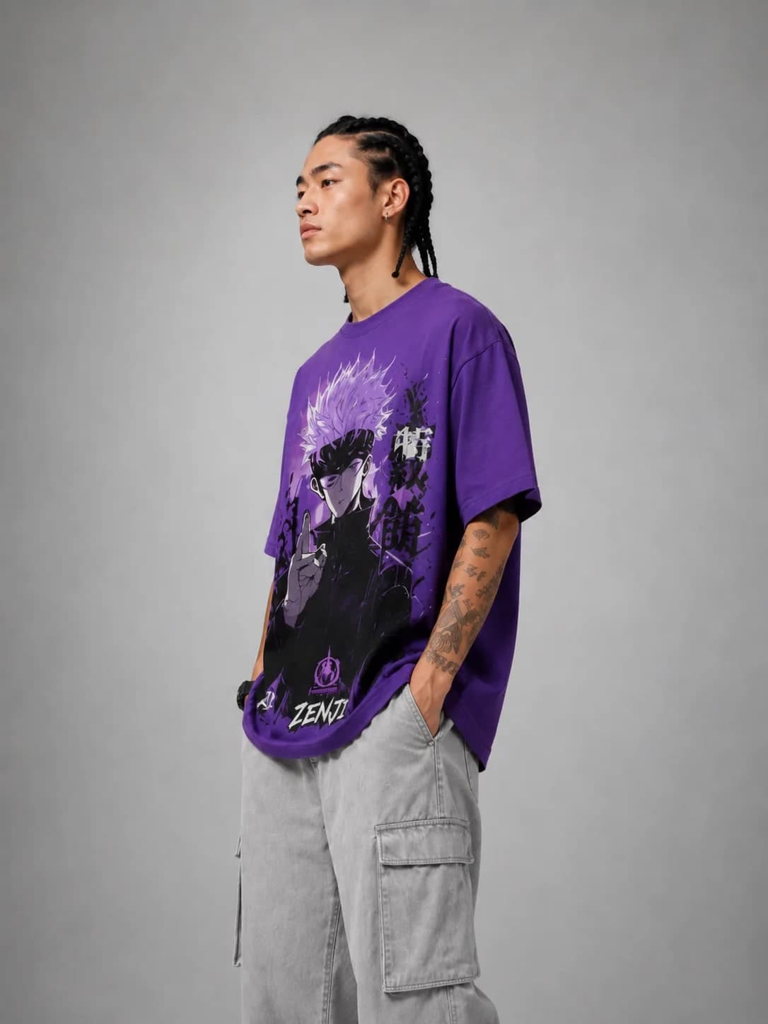ZENJI DOMAIN EXPANSION TEE anime streetwear, view 3