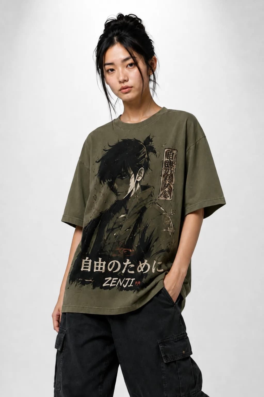 ZENJI PARADISE SPIRIT TEE anime streetwear, front