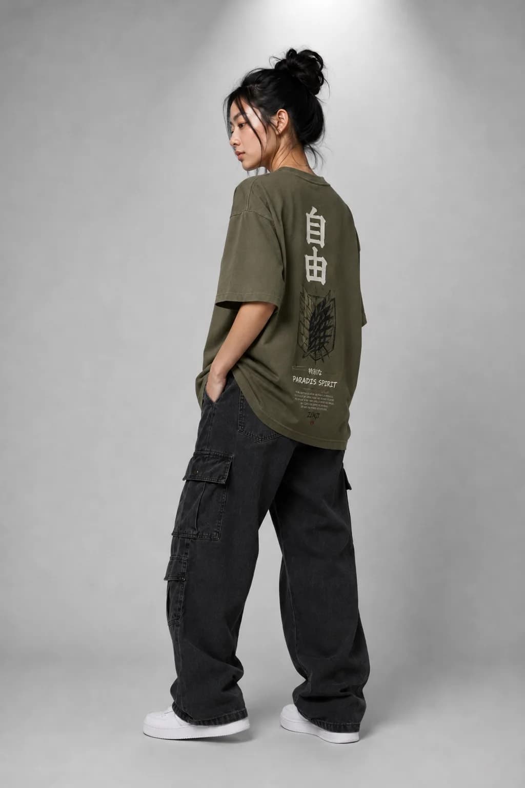 ZENJI PARADISE SPIRIT TEE anime streetwear, view 3