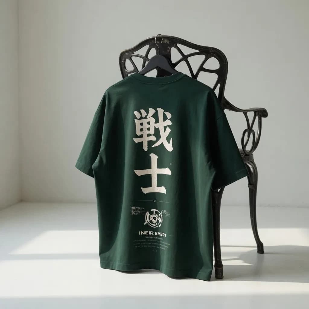 ZENJI WARRIOR SPIRIT TEE anime streetwear, back