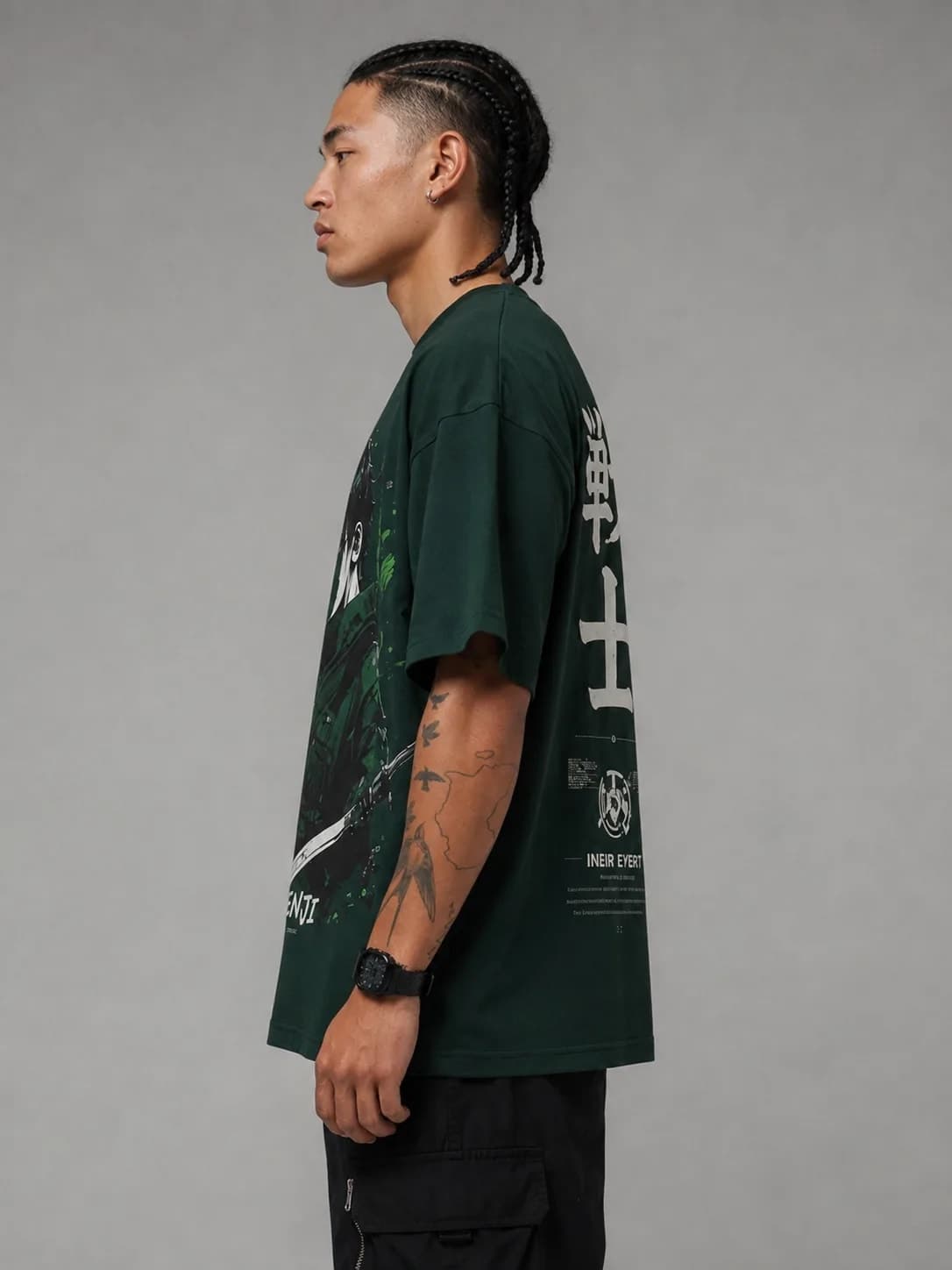 ZENJI WARRIOR SPIRIT TEE anime streetwear, view 3