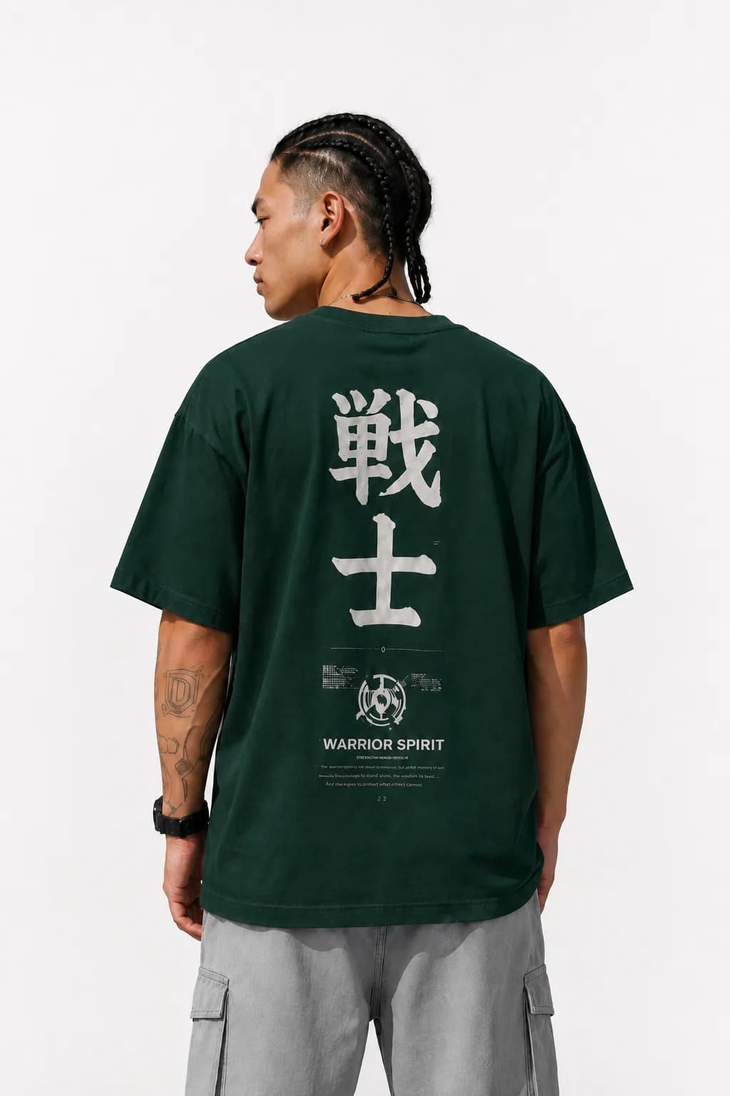 ZENJI WARRIOR SPIRIT TEE anime streetwear, view 2