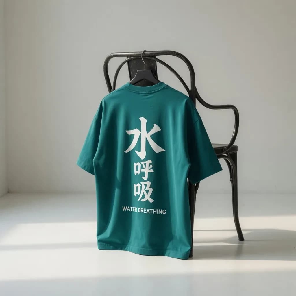 ZENJI WATER BREATHING TEE anime streetwear, back