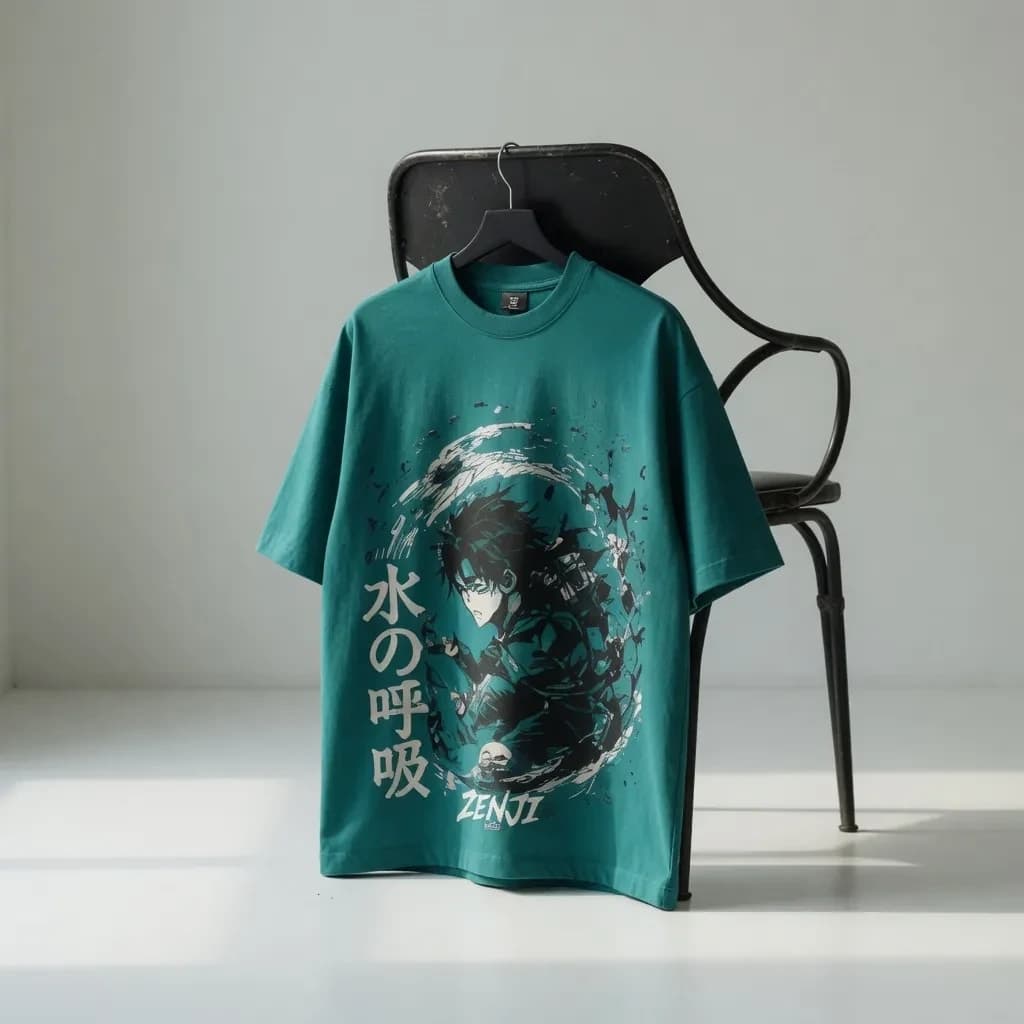 ZENJI WATER BREATHING TEE anime streetwear, front