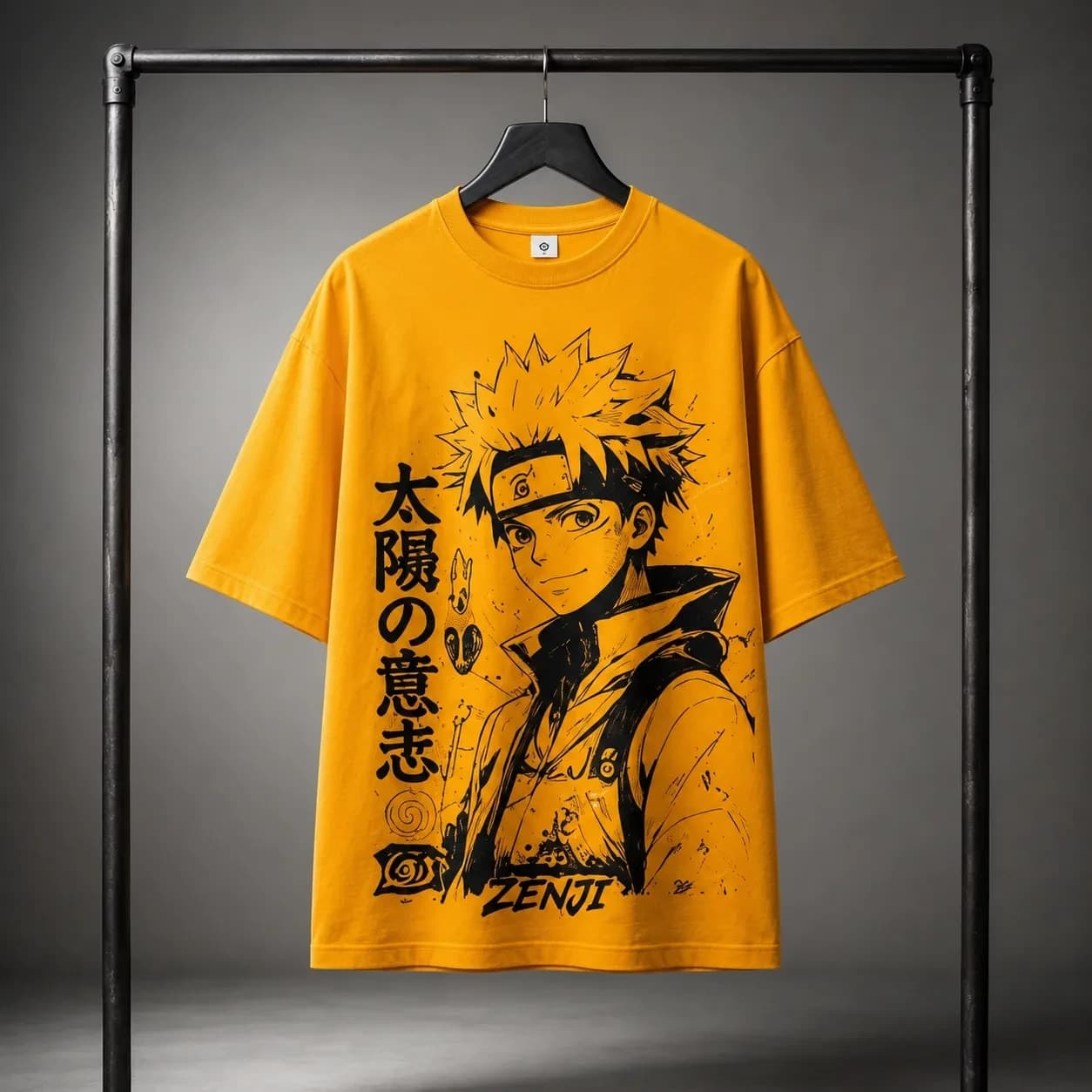 ZENJI WILL OF THE SUN TEE anime streetwear, front